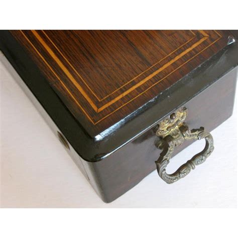 4.75 h x 11.75 w x 6 d. 19th Century Antique Cylinder Music Box with Walnut Case Swiss | Chairish