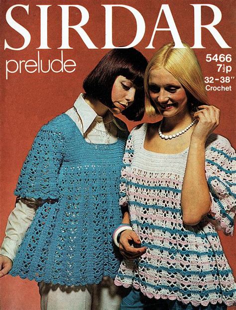 Pdf Vintage Womens Ladies Smock Dress Crochet Pattern