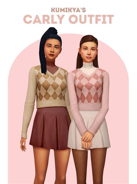 Carly Outfit Kumikya On Patreon Sims 4 Dresses Sims 4 Mods Clothes