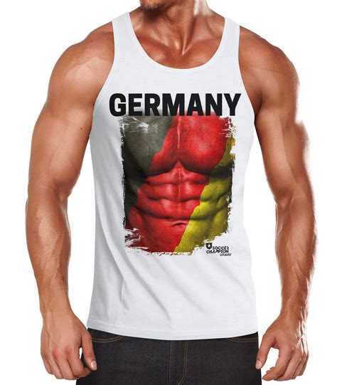 Find the perfect fussball deutschland flagge stock photo. EM Tanktop Herren Fußball Deutschland Flagge Fanshirt Waschbrettbauch Moonworks® | Akowi