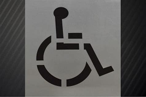 39 Handicap Logo Stencil Striping Service And Supply Striping