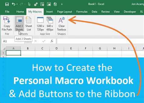 Button For Macro In Excel