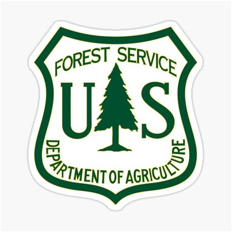 Us Forest Service Logo Greentransparent Sticker For Sale By