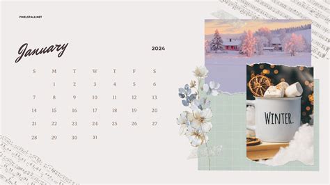 January 2024 Calendar Desktop Wallpapers Pixelstalknet