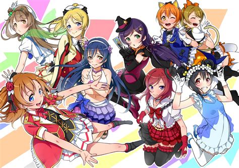 Love Live School Girl Group Anime Series Wallpaper