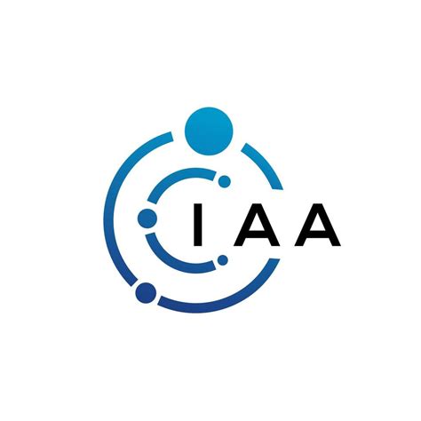 Iaa Letter Technology Logo Design On White Background Iaa Creative