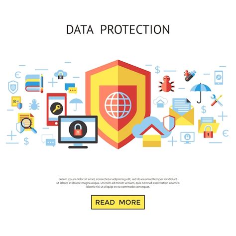 Premium Vector Data Protection Icons Collection