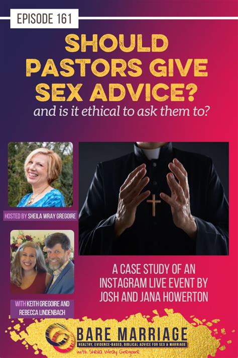 Podcast Should Pastors Give Sex Advice Bare Marriage
