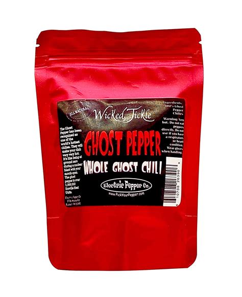 5 Whole Ghost Pepper Dried Intact Seed Pods 2 Free Super