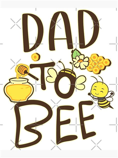Dad To Bee Pregnancy Announcement Pregnant Poster For Sale By
