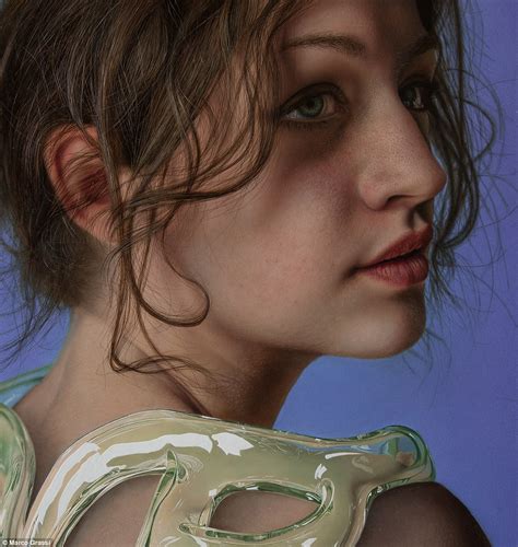 The Hyperrealistic Paintings Of Women That See Skin Turned To Canvas As