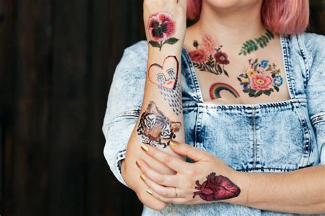 Introducing Embroidery Tattly By Tessa Perlow Embroidery Tattoo