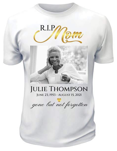 Personalized Memorial T Shirts Memorial Service T Shirts