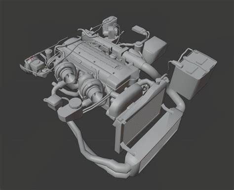 Engine 3 0l 2jz Gte 3d Model Turbosquid 1515225