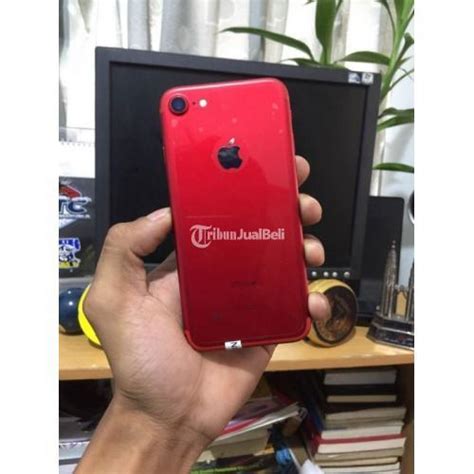 Hp Iphone 7 128gb Bekas Warna Merah Mulus Ex Inter Lengkap Normal Di