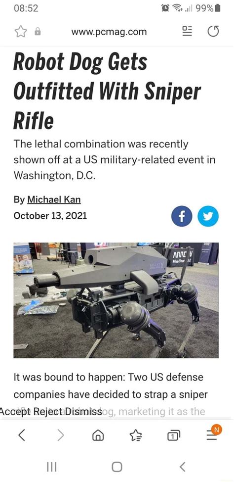 All Robot Dog Gets Outfitted With Sniper Rifle The Lethal Combination