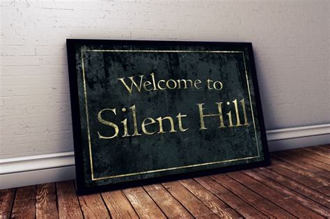 Silent Hill Sign Replica Print Etsy