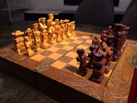 Carved Chess Set