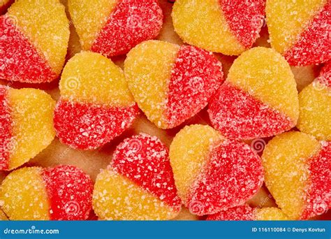 Jelly Heart Shaped Candies Background Stock Photo Image Of Coated