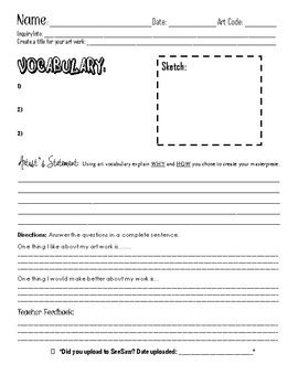 Elementary Art Project Introduction, Reflection, and ...