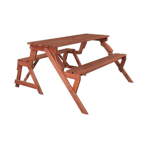Reviews For Leisure Season 55 In X 58 In X 30 In Cedar Folding Picnic Patio Table And Bench
