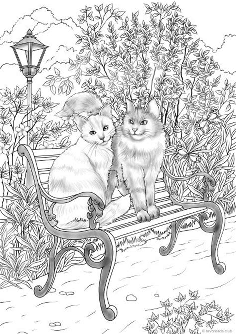 Cats And Dogs Bundle 10 Printable Adult Coloring Pages From Favoreads