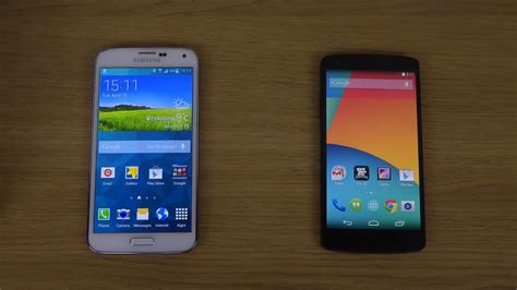 Samsung Galaxy S5 Vs Nexus 5 Youtube