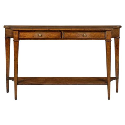 Classic Rustic Console Table Mahogany Finish For Sale At 1stdibs