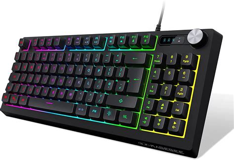 MageGee Gaming Mechanical Keyboard Waterproof Minimalist RGB Backlit Compact Keys Wired