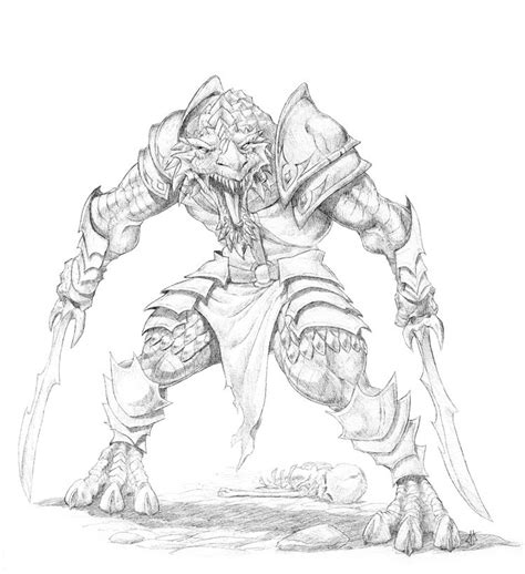 Ghurkhan Dragonborn By Grievhander On Deviantart Concept Art