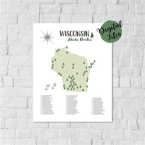 Printable Map Of Wisconsin State Parks Printable Map Of The United States