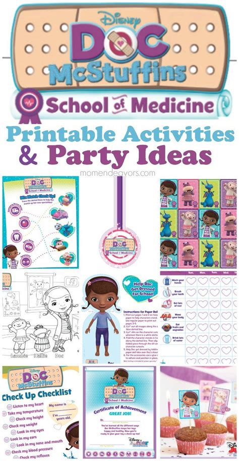 Doc Mcstuffins Free Printables And Party Ideas Doc Mcstuffins Birthday Party 4th Birthday Parties