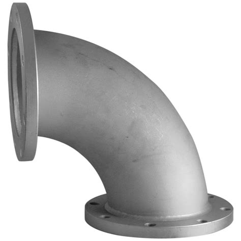 4 In Stainless Steel 90° Elbow W Fixed Ttma Flanges John M