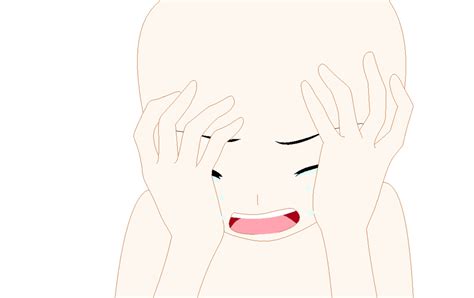 Anime Girl Drawing Base Cry
