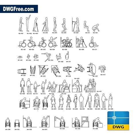 Handicapped Dwg Download Autocad Blocks Model Autocad