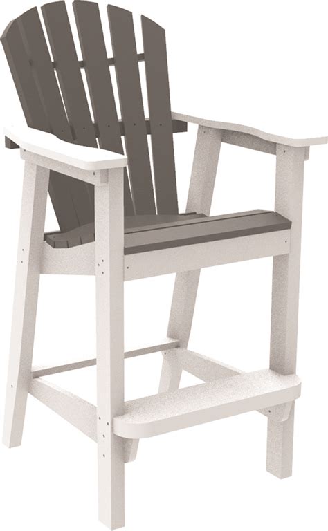 Adirondack Shellback Bar Chair Seaside Casual Furniture