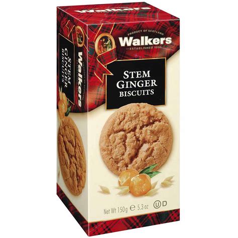 Walker's Stem Ginger Biscuits 150g | Online kaufen im World of Sweets Shop