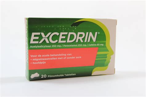 Excedrin 20 Filmomhulde Tabletten De Groene Luifel Webshop