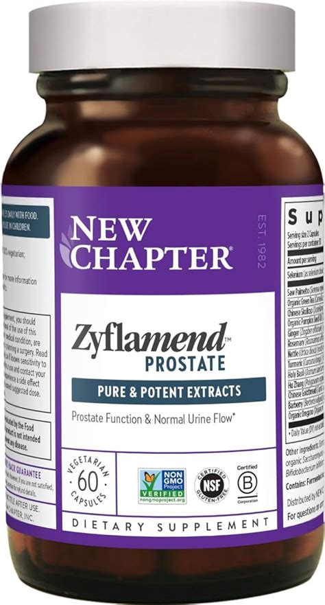 Amazon Com New Chapter Prostate Supplement Zyflamend Prostate With Saw Palmetto Pumpkin Seed