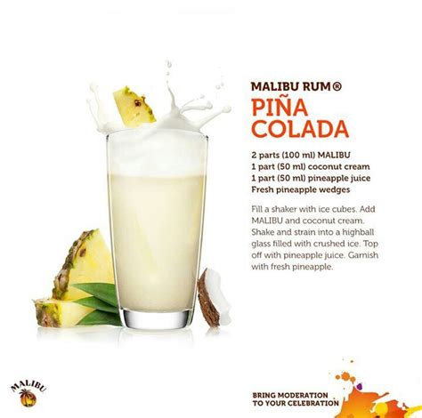 Malibu Rum Pina Coladain Honor Of National Pina Colada Day Sexy Bartenders And Cocktails