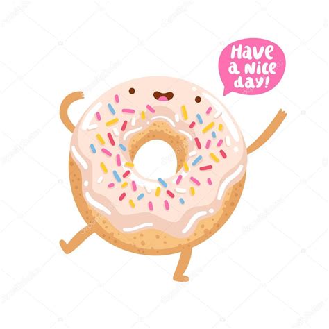 Funny Donut Character — Stock Vector © Stolenpencil 83612152