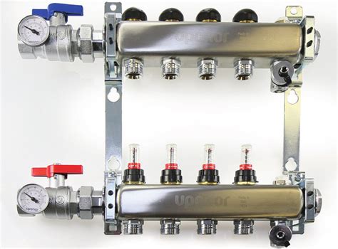 Uponor Manifold 2 Loop Stainless Steel 1 Connection