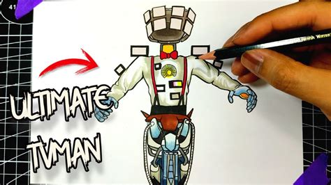 Como Dibujar A Ultimate Mecha Tv Man De Skibidi Toilet 📺 Drawing