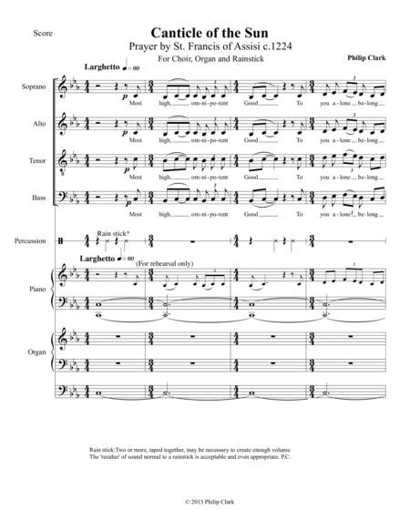 Canticle Of Mary Free Music Sheet