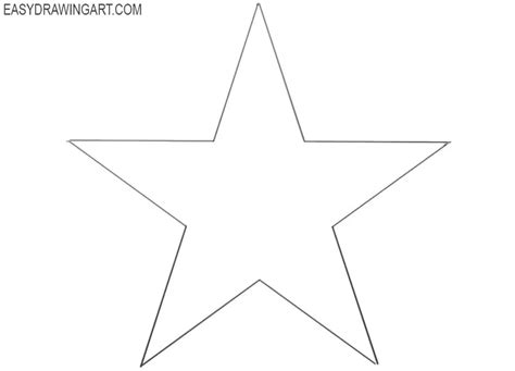 How To Draw A Star Easy Drawing Art
