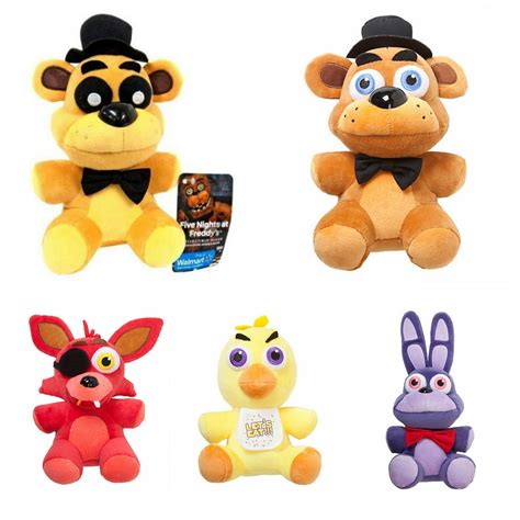 Five Nights At Freddy S Plush Figures Set Of Freddy Golden Freddy 0