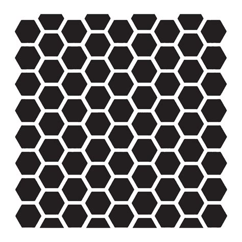 Honeycomb Pattern 10 Mil Clear Mylar Reusable Stencil Pattern Go