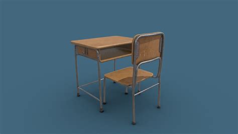 School Desk Download Free 3d Model By Barism09 A74180e Sketchfab