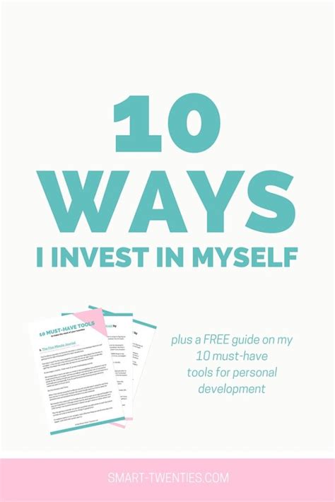 10 Simple Ways I Invest In Myself Investing Personal Growth