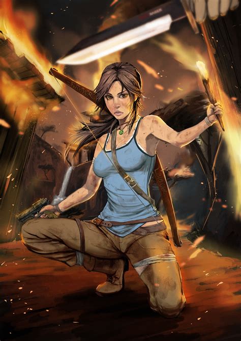 Lara Croft Tomb Raider And 2 More Drawn By Kurumahajime Danbooru